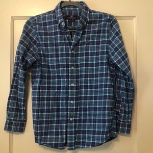 Boys Vineyard Vines flannel button down shirt